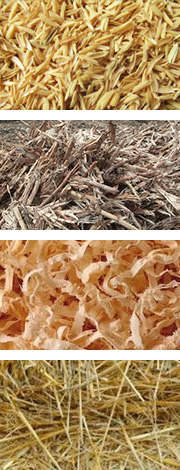 農(nóng)作物原料如麥桿、稻桿、玉米秸稈、稻殼、花生殼和其它農(nóng)作物